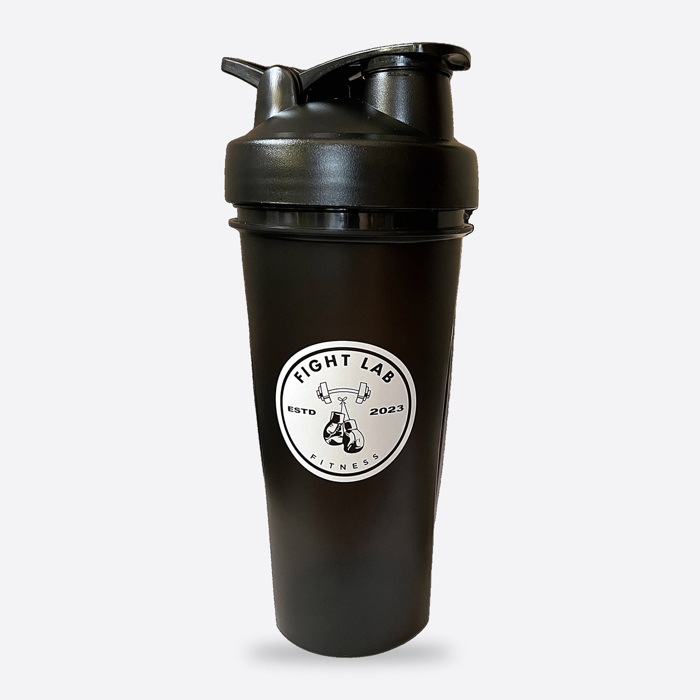 Fight Lab Shaker Cup 24oz shown on a light grey background
